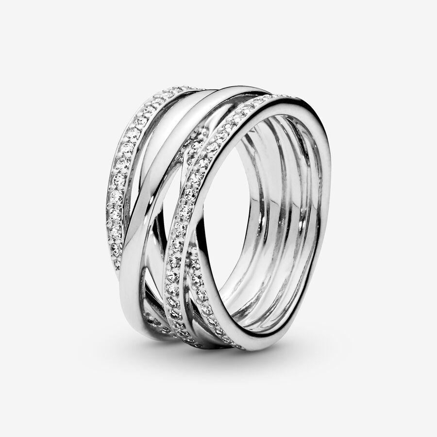 Entwining Silver Rings image number 0