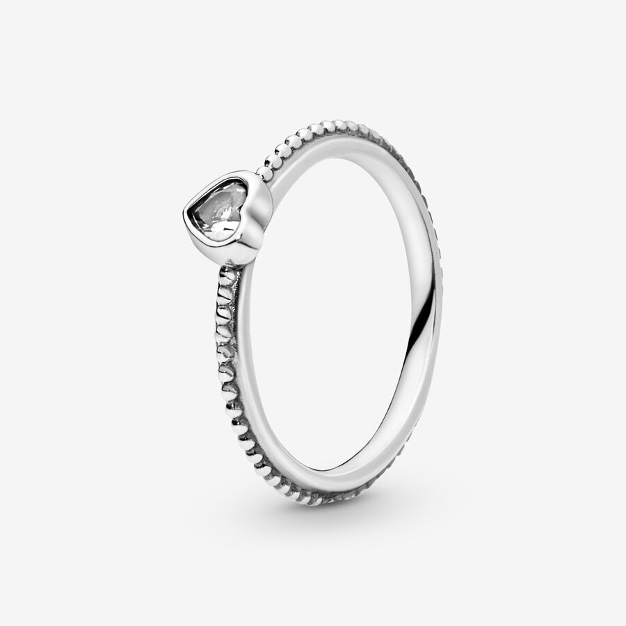 Delicate Heart Ring | Sterling silver | Pandora TH