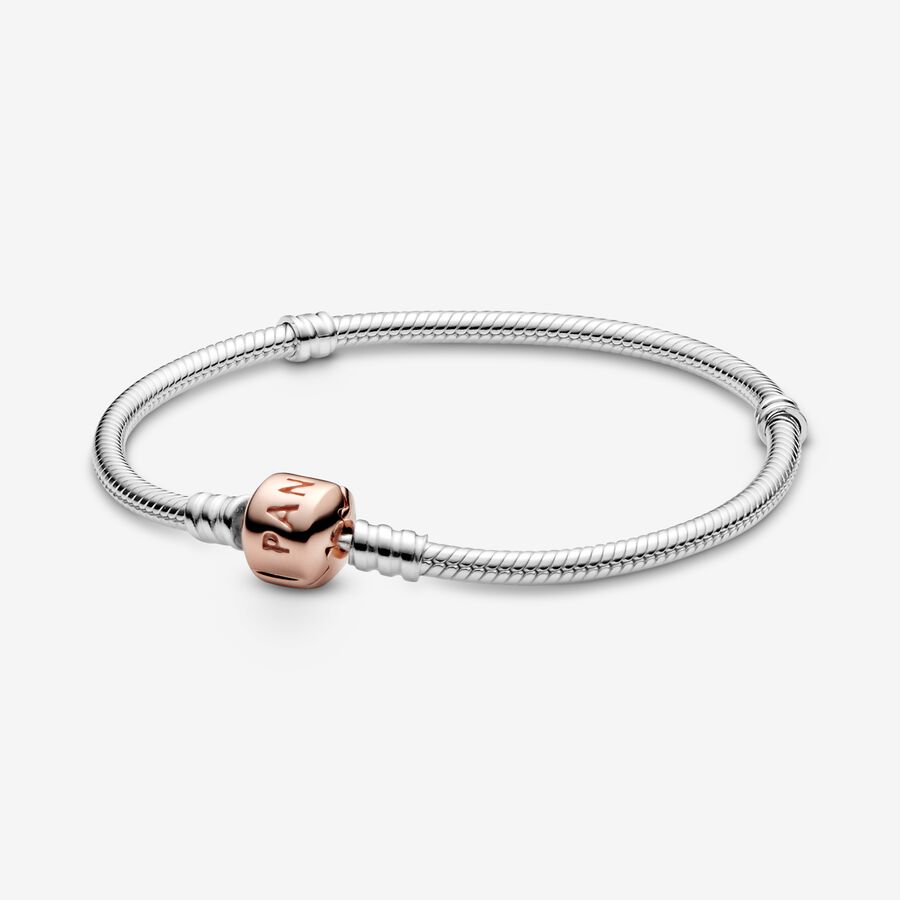 Moments Silver Bracelet with Pandora Rose Clasp image number 0